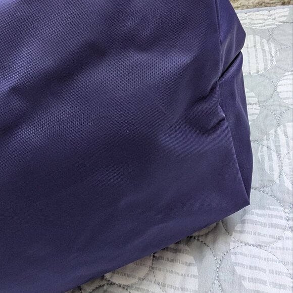 LONGCHAMP Le Pliage Original Large Tote Black Nylon Travel Should Purple - Picture 9 of 16